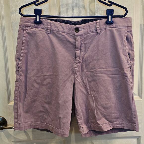 Tommy Bahama Flat Front Shorts Purple Casual Style Mens Size 36 - Picture 7 of 7